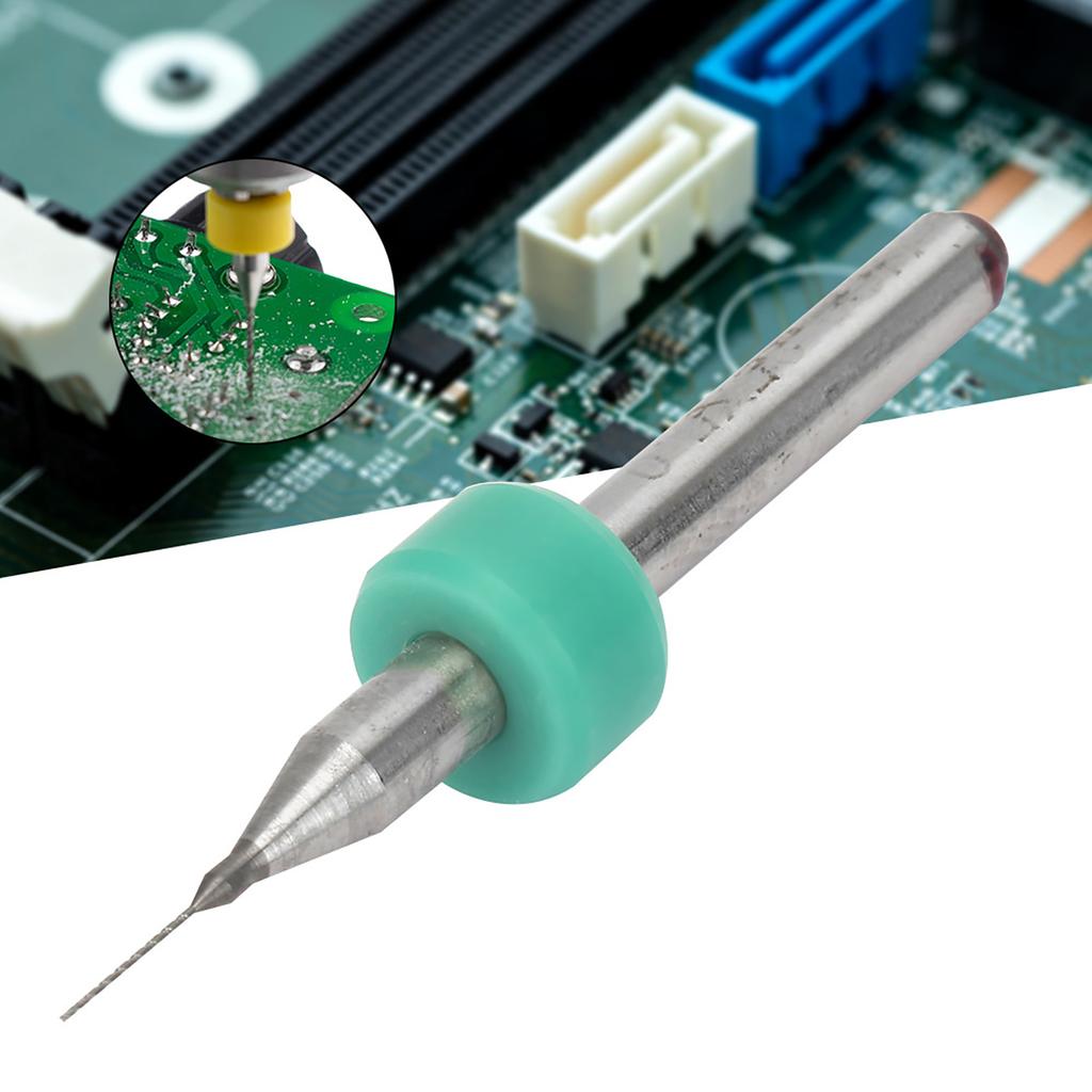 10 st Mini Hårdmetallborrset med Hög Hårdhet för Kretskort CNC Gravyr(0,25 mm)