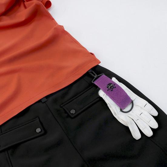 Golf Towel Carabiner Wear Resistant Portable Fine Workmanship Convenient Ultra-light Fix Polyester Golf Towel Carabiner Hook Outdoor Accessories