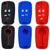Rubber Car Key Fob Cover Silicone Protector Case For Chevrolet Cruze Equinox Camaro Sonic Flip Remote Keychain Accessories