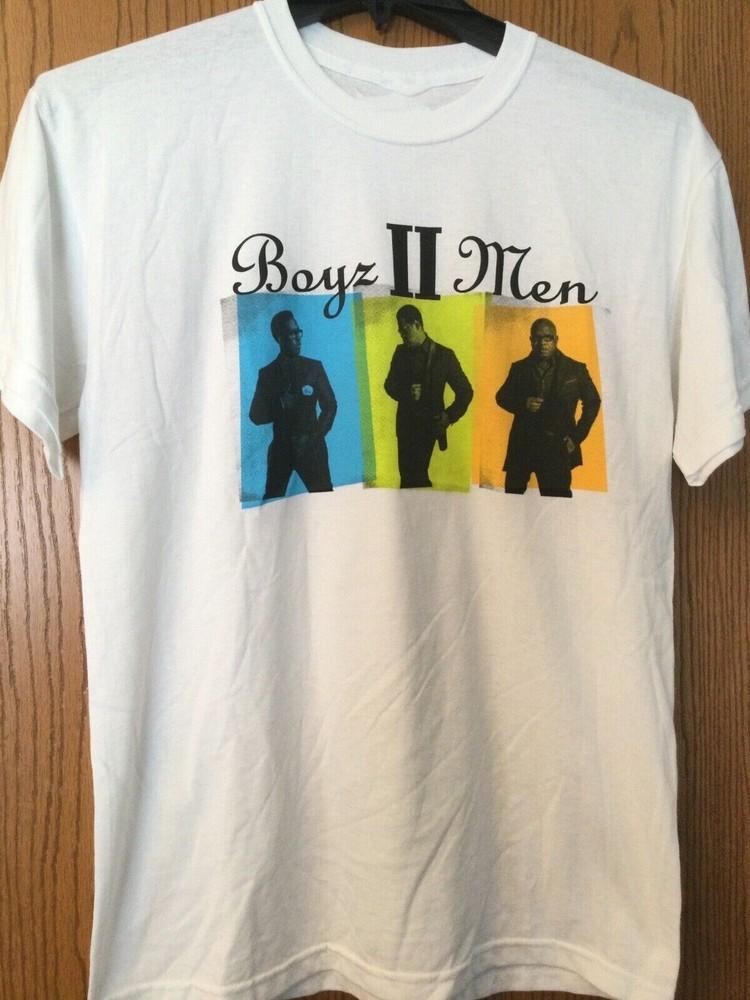 Vtg Boyz II Men Band For Fans Cotton White Full Size Unisex Shirt SE020 Unisex T-Shirt XXXL