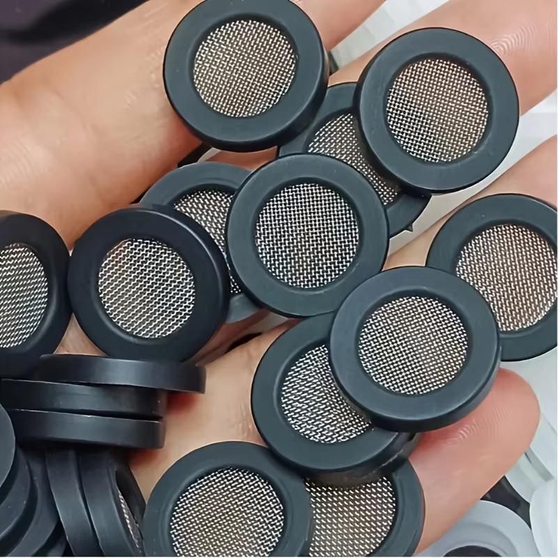 Set mit 20 Kunststoff-Wasserhahnfilter-Dichtungen mit Edelstahlgewebe - Einfach zu installieren, keine elektrischen Duschkopf-Dichtungen erforderlich