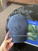 Edelweiss Embroidered Baseball Hat Retro Dark Gray Couple Versatile Trendy Face Small Big Head Cap