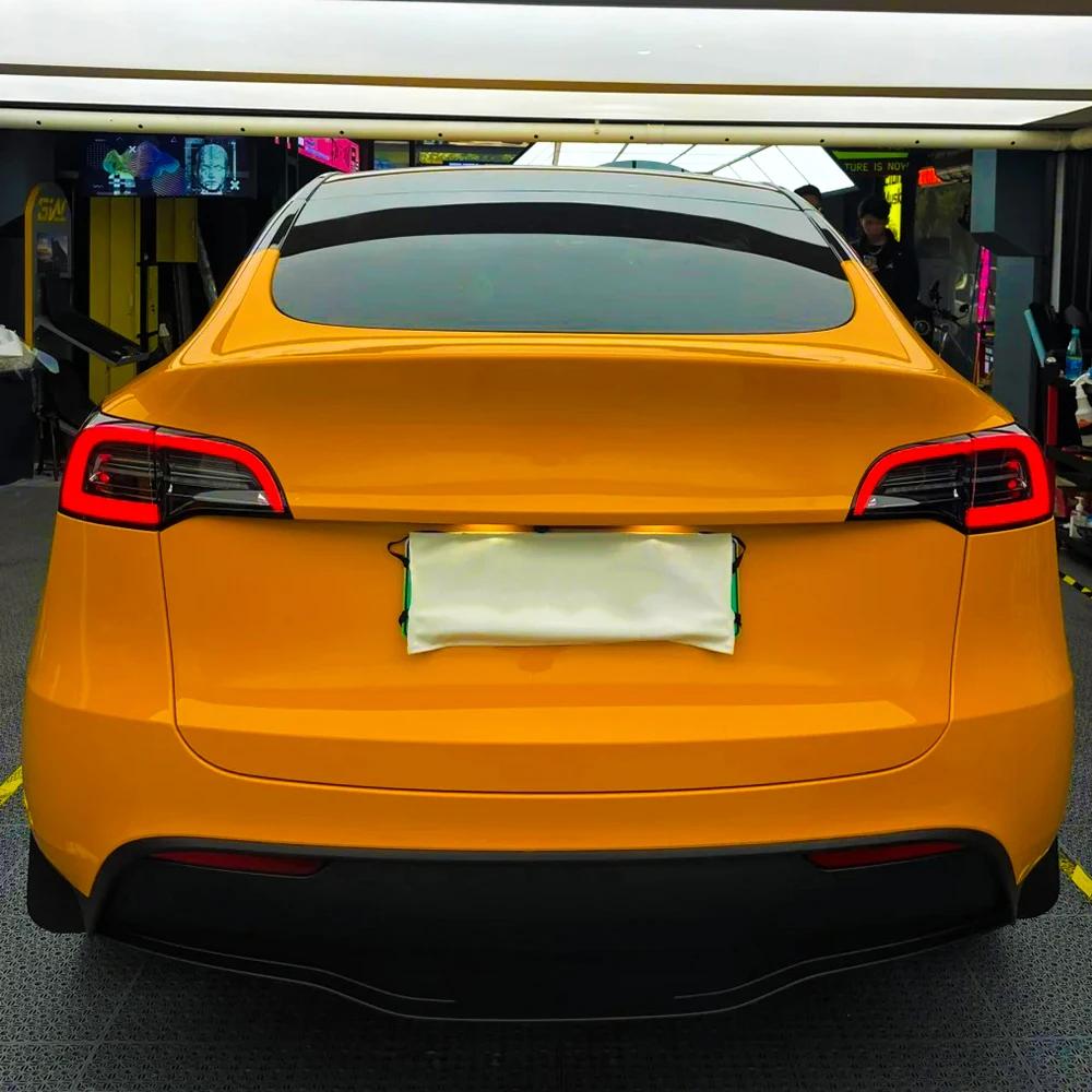 Various Size Crystal Mren Orange Film Vinyl Wrap with Air Bubble Free for Vehicle Stickers Console Cover Auto Decals Accessories