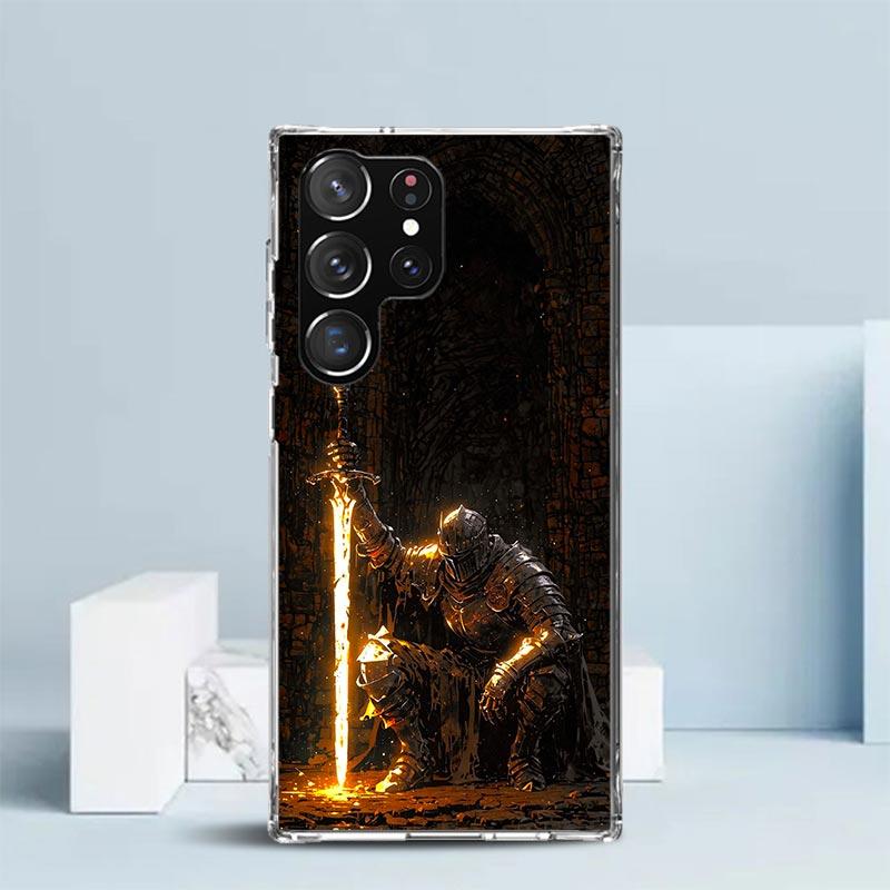 Dark Souls Game Soft Cover for Samsung Galaxy S25 Edge S26 S24 S23 Ultra Phone Case S22 S21 Plus S20 FE Print Pattern Shell Gala