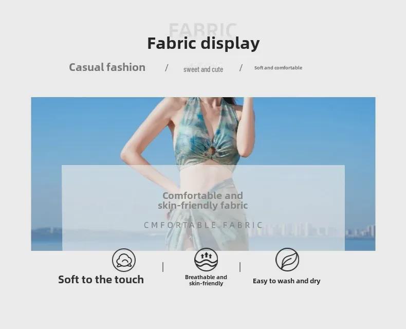 2025 Seaside Vacation Bikini Split Three-Piece Swimsuit for Women