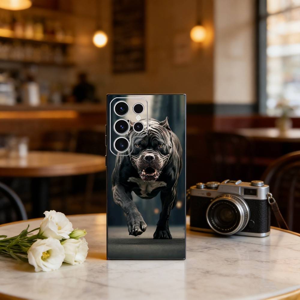 

F-Frenchies French Bulldog Dog Phone Case For Samsung S25,24,23,22,30,21,10,9,Ultra,Plus,FE 5G Black Soft Case Samsung S225G