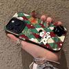 Christmas Dogs Are Suitable for Apple 16promax Colored Silver 14PLUS Anti-drop Mobile Phone Case 13 Couples 12 Autumn and Winter 11