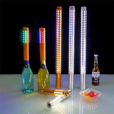 Hliníková nabíjecí LED stroboskopická tyč Párty svítící stroboskopická tyč Bar Šampaňské LED servis lahví Jiskřičky Světlo