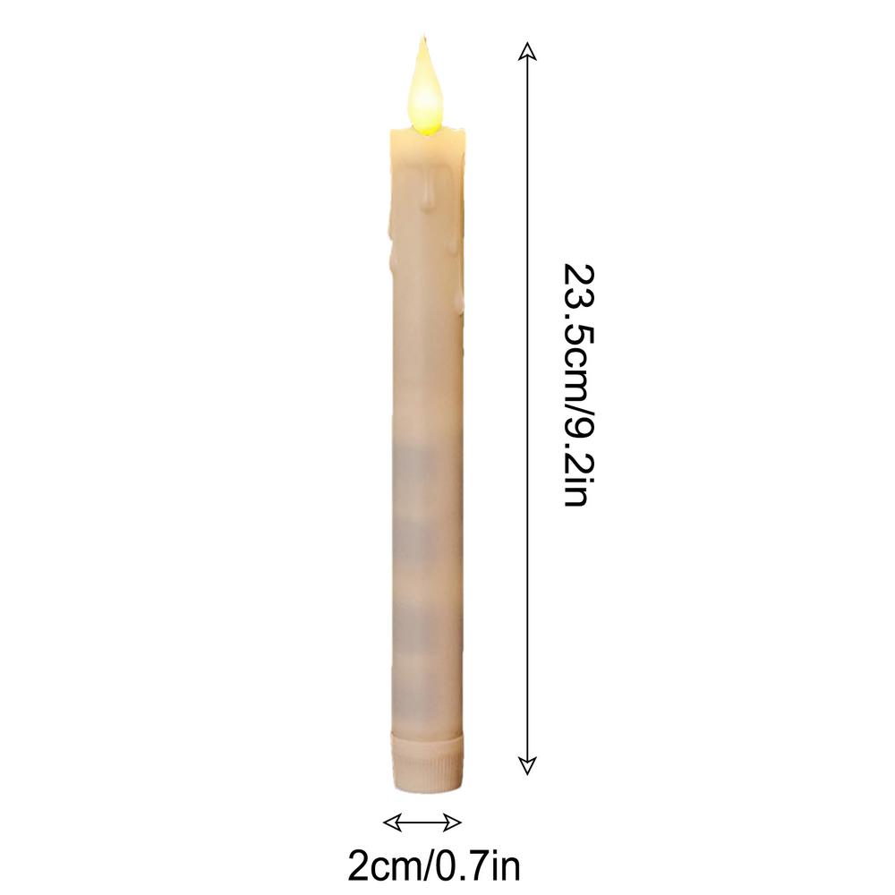 6Pcs Flameless Flickering Candles LED Candles with Remote Control Battery Powered for Home Holiday Party Decoration