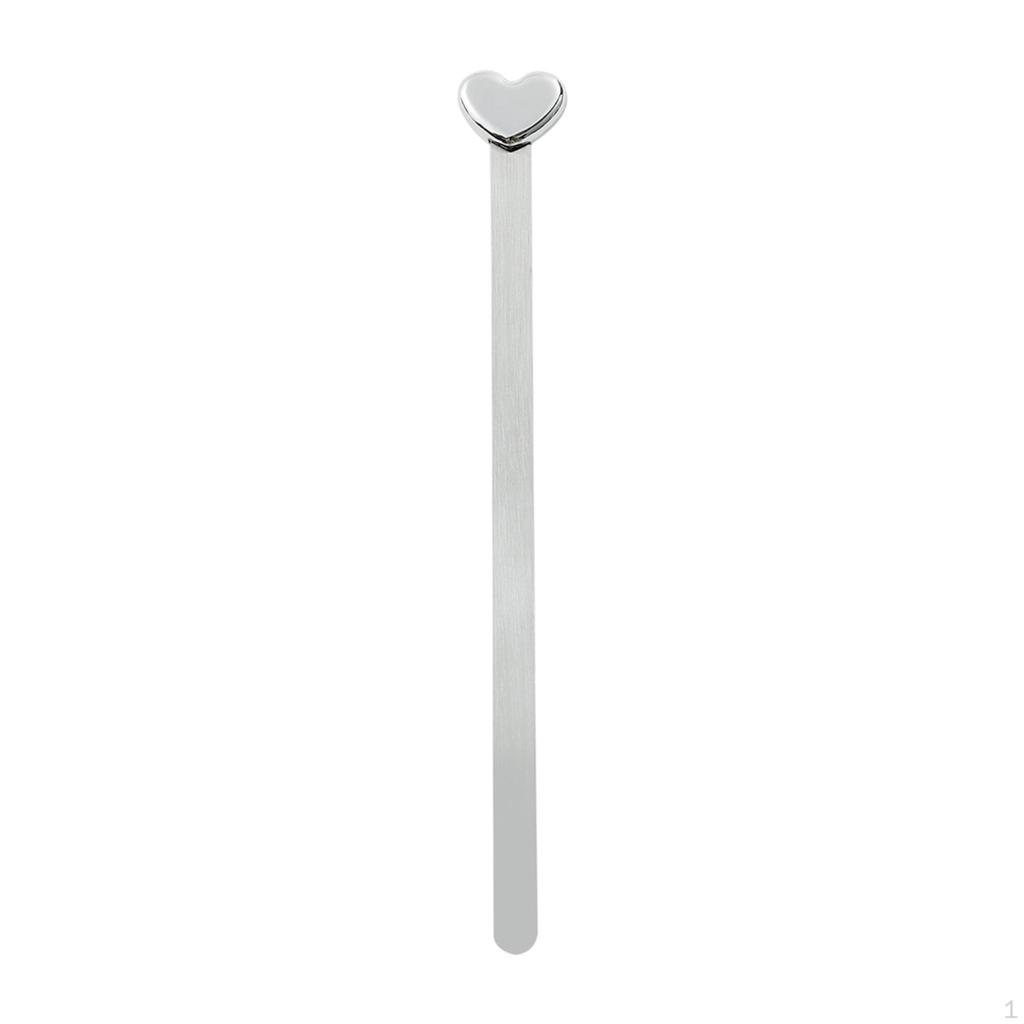 Heart Shaped Bookmark Reading Page Marker Book Separator Stainless Steel Decorative for Women