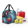 Flamingo In The Tropical Pond Insulated Lunch Bag for Women Children Leakproof Food Boxes Thermal Lunch Box Tote