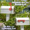 Professional Mailbox Flag, Galvanized Steel Mailbox Replacement Flag Kit, Upgrade Sinking-Fixed Design And Multiple Installation