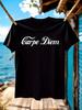 Carpe Diem Unisex Casual Tshirt - Black with White Print