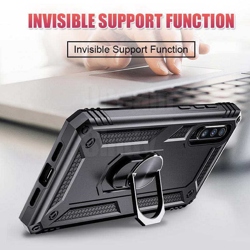 Luxury Armor Soft Silicone Bumper Case For Samsung Galaxy A51 A71 A10 A20 A30 A40 A50 A70 M20 M30 A7 2018 Ring Shockproof Case