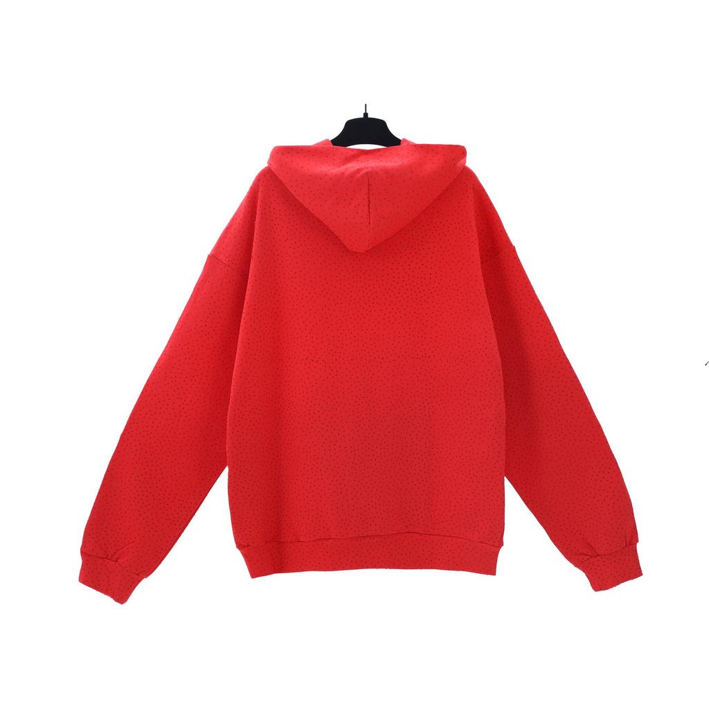 Hanorac Streetwear Greu de Calitate Superioară Sp5der cu Strass-uri pentru Cuplu