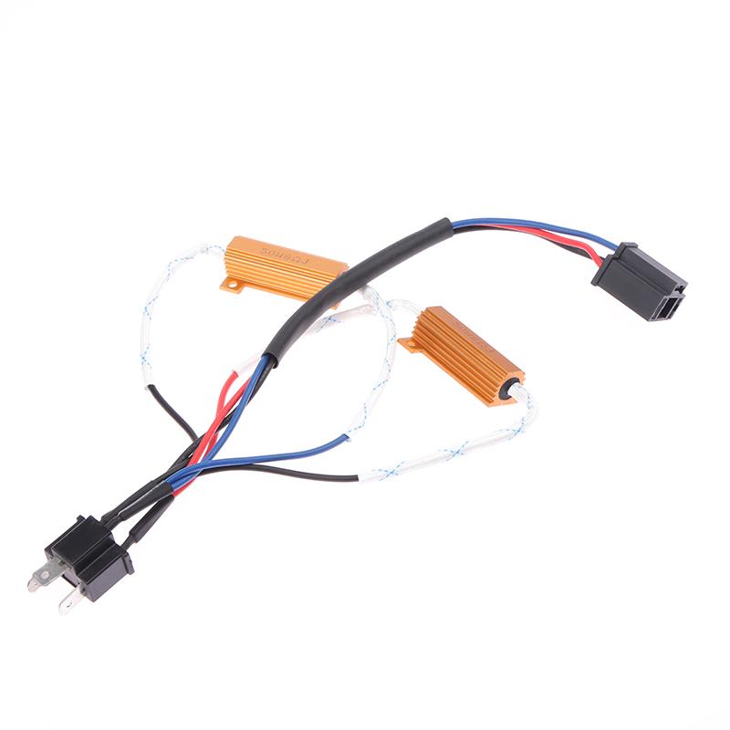 

1 шт. Автомобильный резистор нагрузки, ошибка компенсатора, светодиодный декодер Canbus, свободная проводка, компенсатор, декодер, свет 50 Вт H4 H7 H8/H11 9005/9006 H4