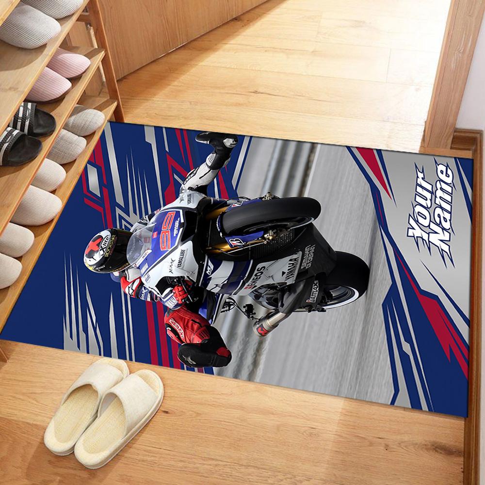 Jorge Lorenzo Personalized Name Floor Rug Office Rug Suitable For Entryway Hallway Kitchen Foyer Antislip Carpet Decorate Offices