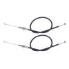 2PCS Throttle Shift Cable 61N 26311 00 Stainless Steel Boat Motor Throttle Cable for 2 Stroke 25HP 30HP Outboard Engine