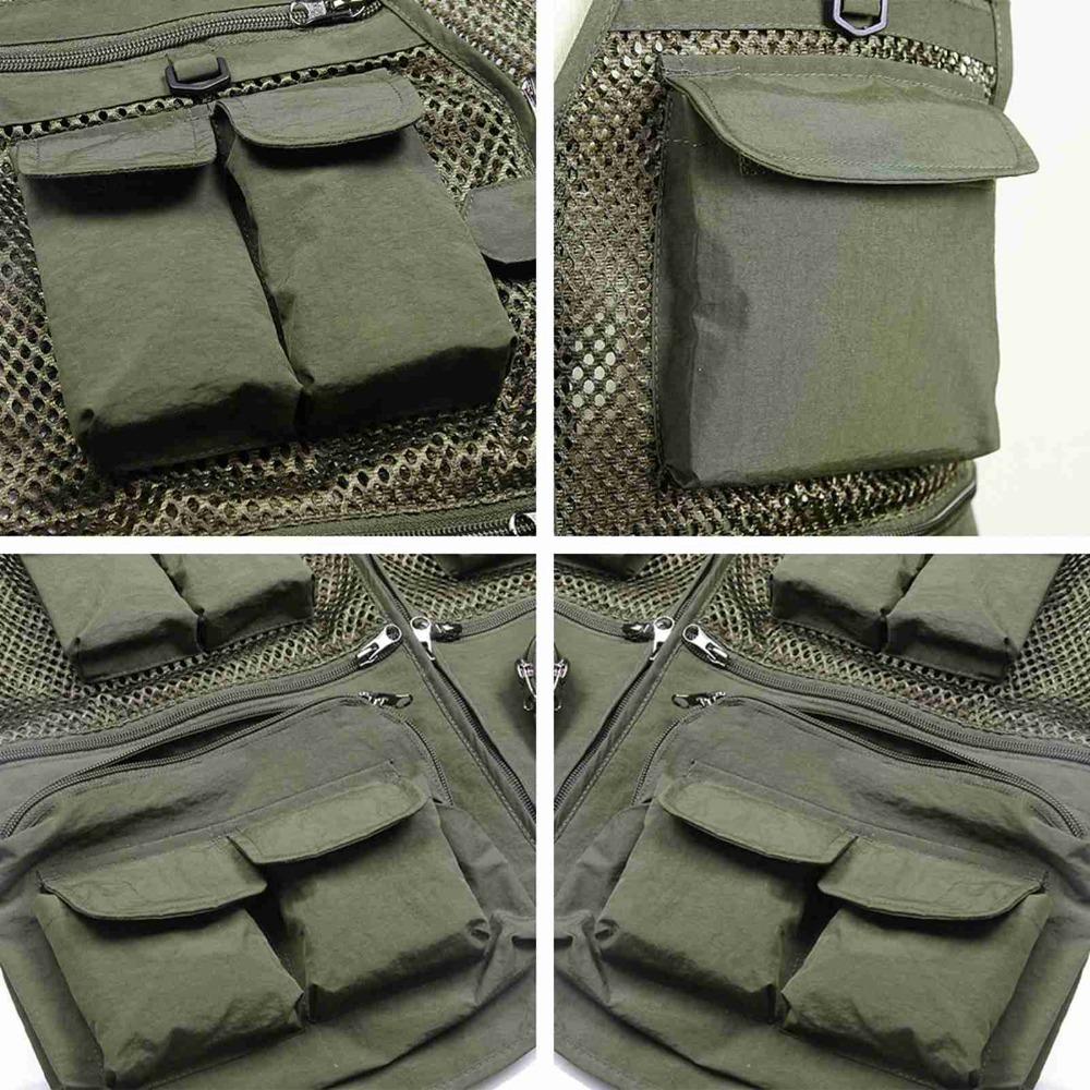 Breathable Mesh Fishing Vest Lightweight Outdoor Vest Durable Work Vest Photography XL