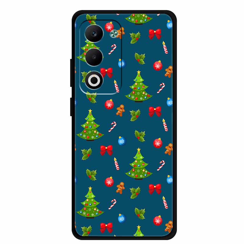 Christmas Phone Case For Oppo A5 5G CPH2735 / A5 4G CPH2727 Christmas Tree Soft Silicone TPU Back Cover Bumper For Oppo A5 Coque