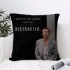 Dr H-House Cushion Cover Breathable Linen Pillow Cover Skin-Friendly Home Decor Pillowcase With Hidden Zipper