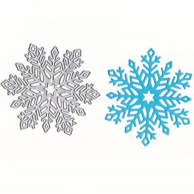Nya Snöflingor Metall Stansform Mall Scrapbook Dekoration Präglad Fotoalbum Dekoration Korttillverkning DIY Hantverk