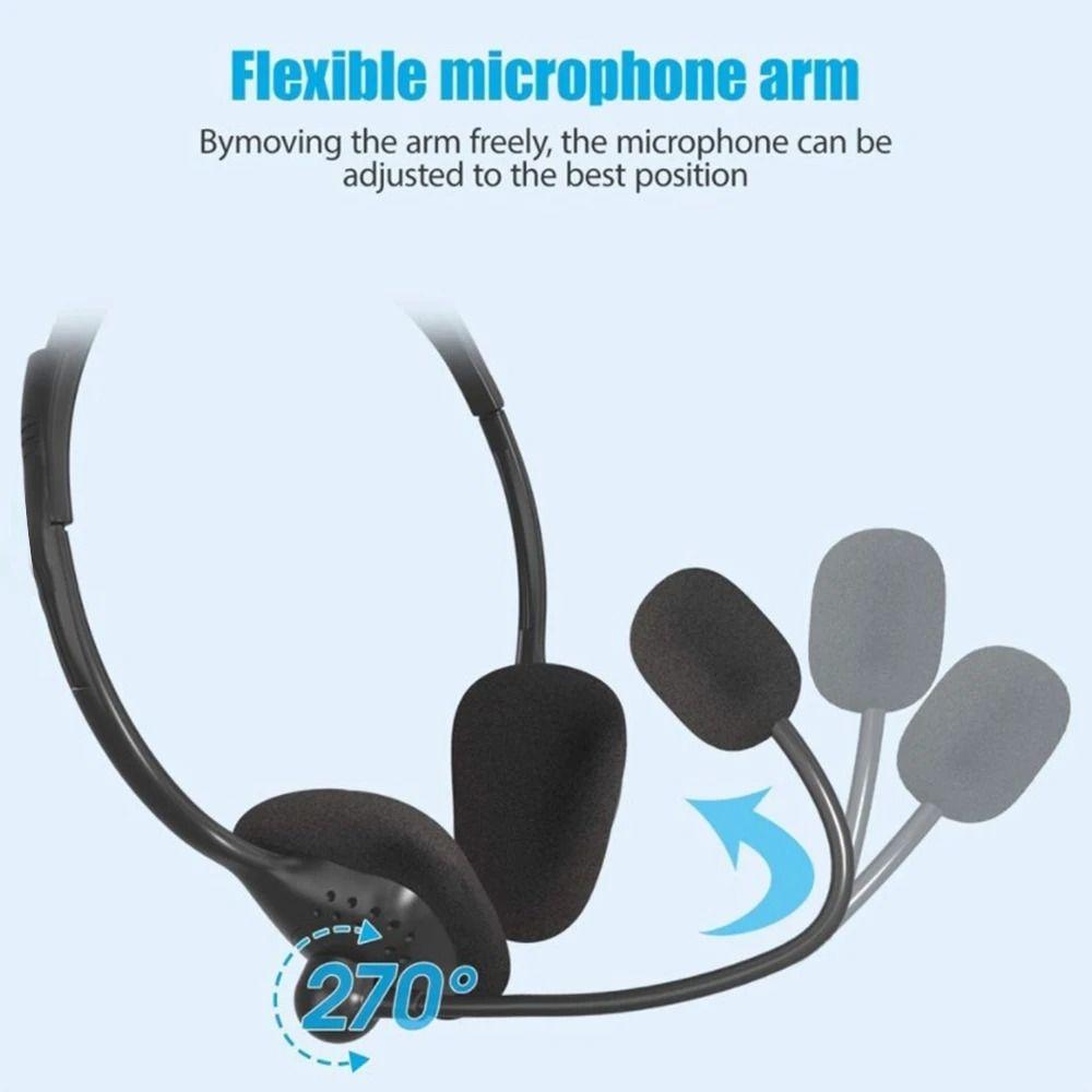 Stereo Sound USB Computer Headphone Noise Cancelling Gaming Headset  for Computer/Laptop Office