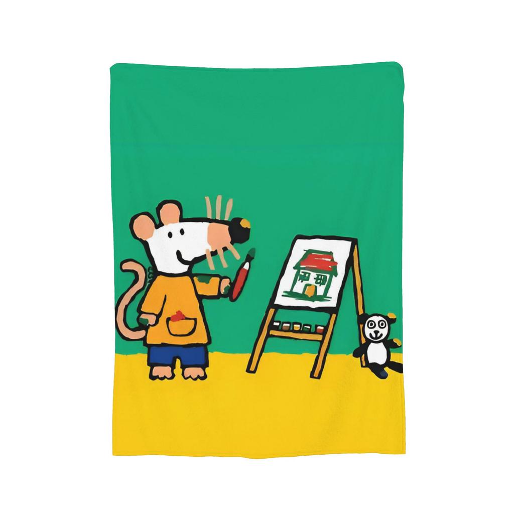Cartoon M-Maisy Flannel Blanket Custom Throw Blanket For Home El Sofa 200X150Cm Quilt,