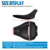 Motorcycle Driver Seat Front Solo Diamond Cushion For Harley Softail Breakout FXBR Rocker FXCW 08-2017 Leather Low Profile Seat