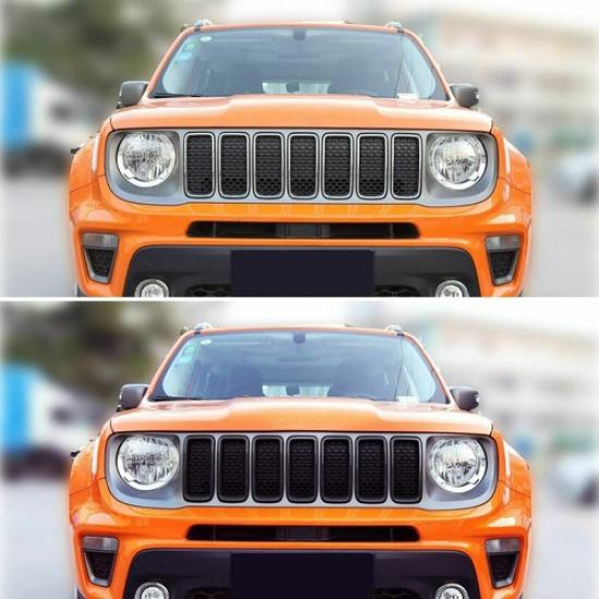 Grille Erts Grill Cover Trim Exterior Accessories for + Jeep Renegade BU