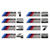 1PCS Car Stickers Trunk Grey Badge For BMW M1 M2 M3 M4 M5 M6 M7 M8 E34 E36 E61 E39 E60 E90 E92 E93 F10 F20 F30 G20 G30