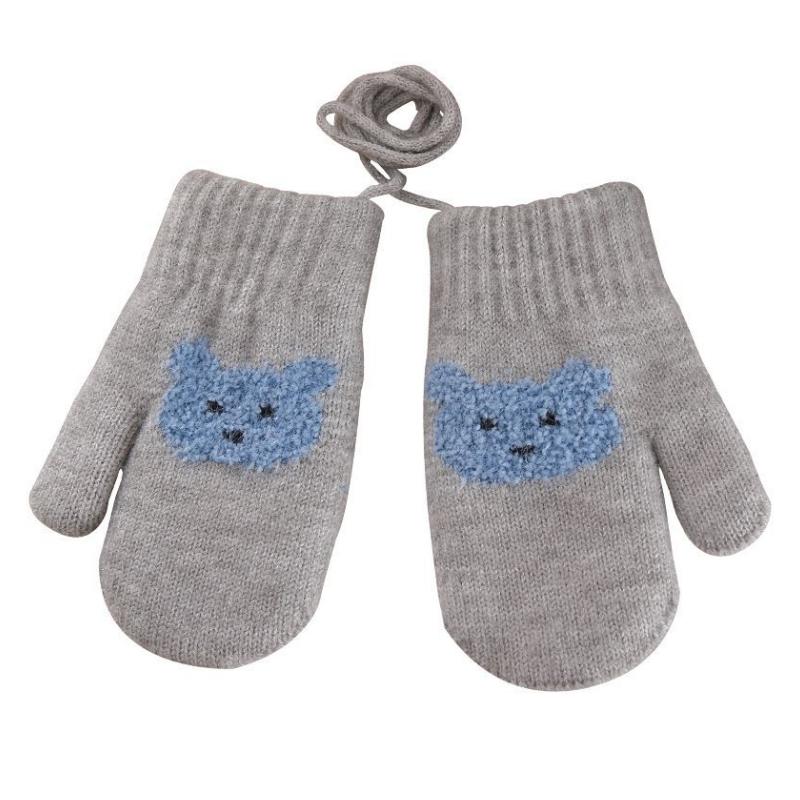 Mănuși pentru copii Iarnă Mănuși groase tricotate pentru bebeluși Mănuși cu degete întregi de desene animate pentru copii mici Mănușă caldă rezistentă la vânt pentru băieți și fete