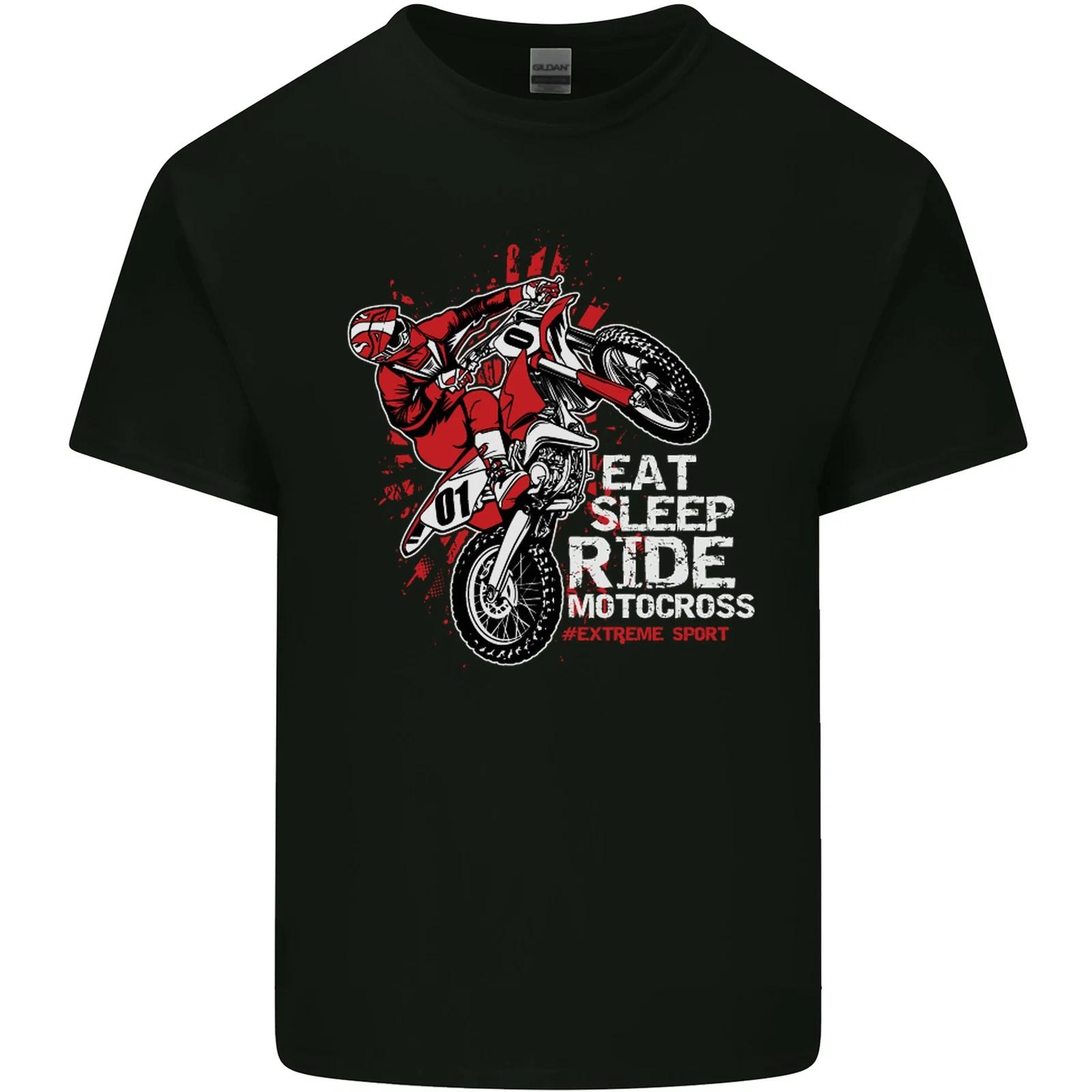 Eat Sleep Ride Motocross Dirt Bike MotoX Kids T-Shirt Childrens 4XL