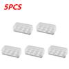 1/3/5pcs Portable Eggs Box 3/4/8 Grids Egg Holder with Lid Outdoor Camping Picnic Egg Storage Box Transparent Kitchen Organizer