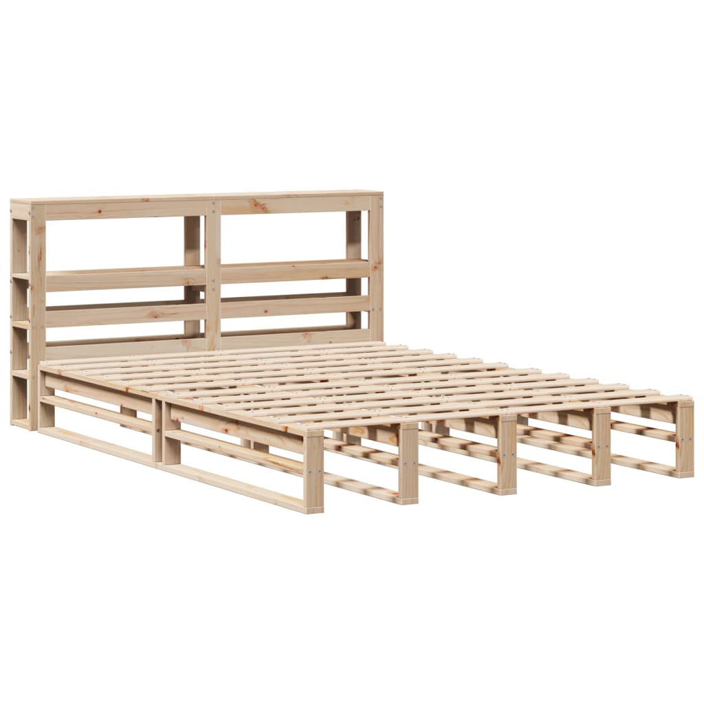 Solid Wood Bed without Mattress 140x200 cm Pine Wood