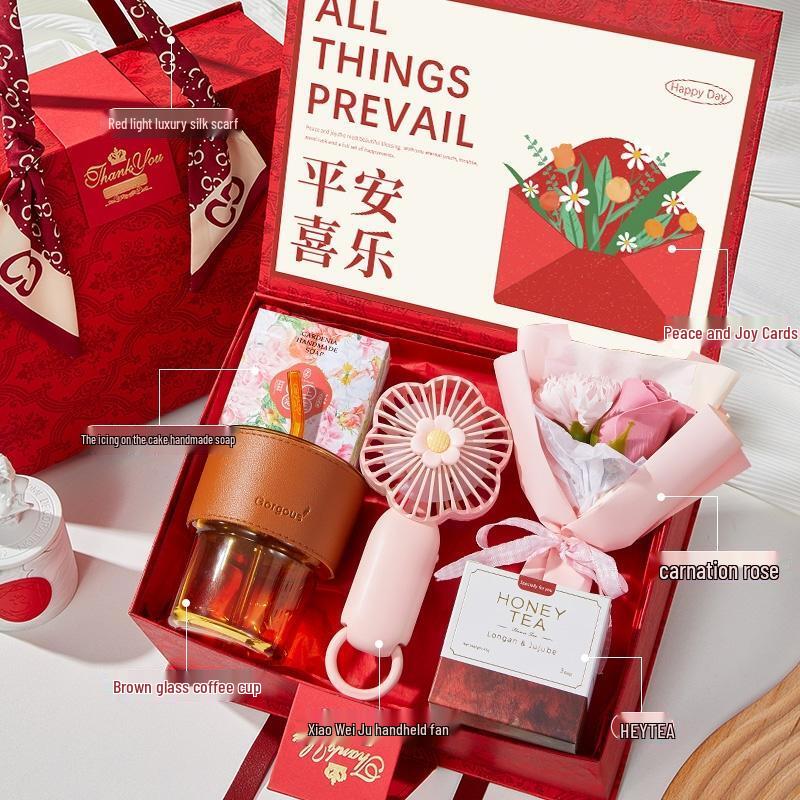 HANDUNYOU Red Luxury Gift Set