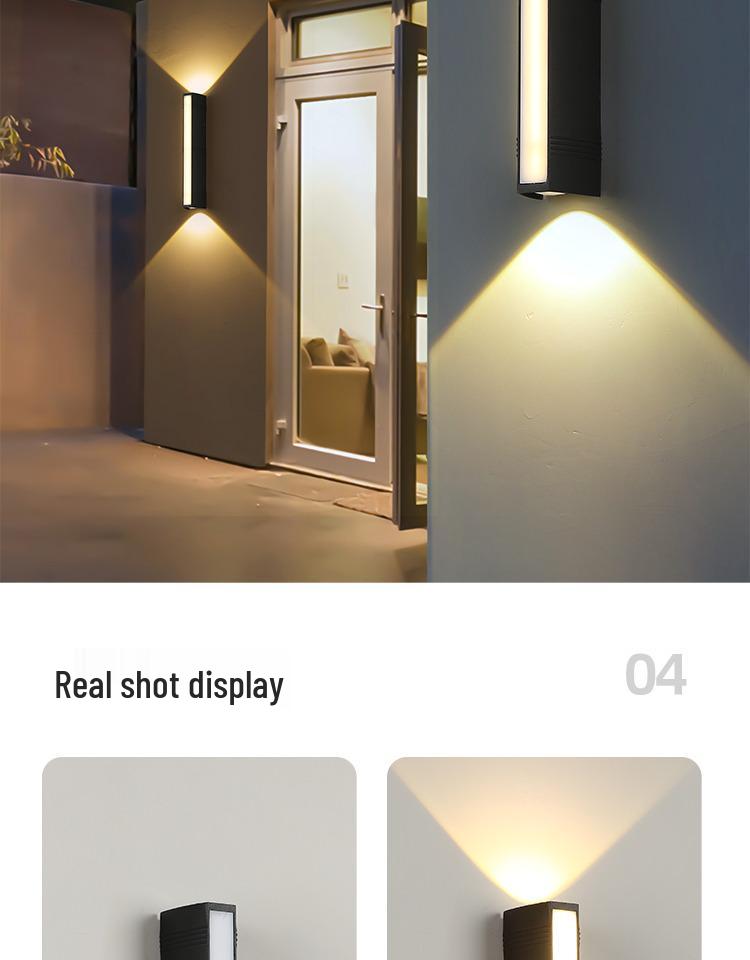 LED Waterproof Outdoor Wall Light for Balcony, Courtyard, and Gate