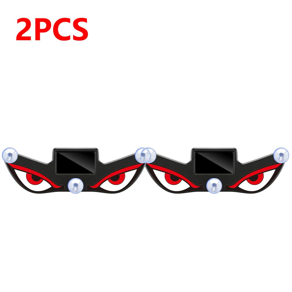 1-5pcs Car LED Devil Eyes Light Decorative Lights USB Warning Lights Dynamic Demon Eye Lights Atmosphere Light Auto Accessories