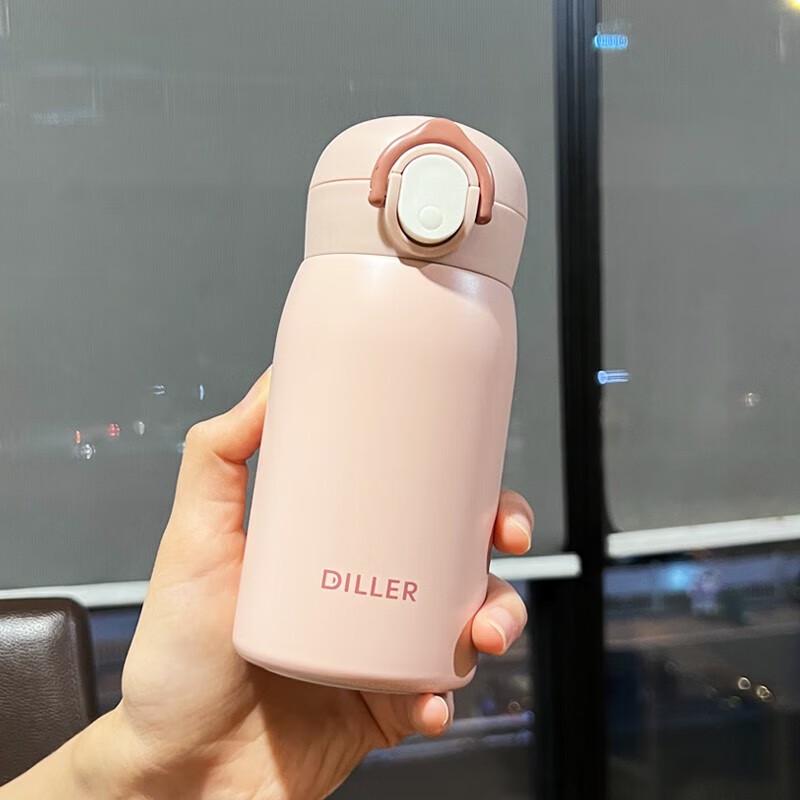 Dileber 320ml Portable Stainless Steel Insulated Bottle