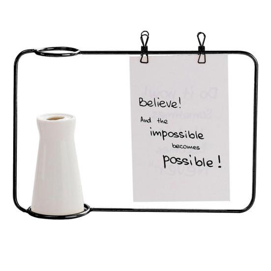 

Прозрачный держатель для фотографий Набор Домашняя рамка Подставка Цветочная бутылка Декор гостиной