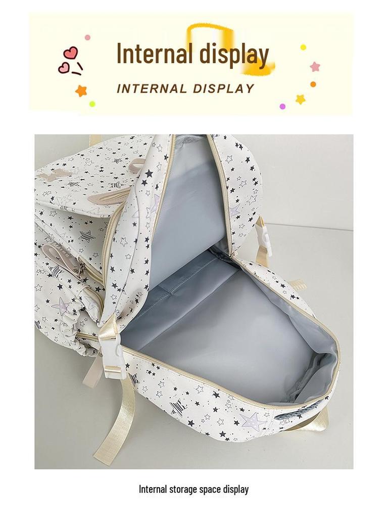2025 New Japanese Polka Dot Small Backpack - Cute, Fresh Design for Girls, Perfect for Class and Commute.