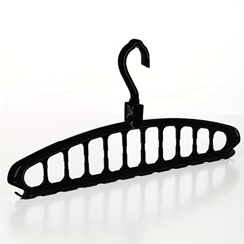 

Bold Multifunctional Rotating Hanger: Non-Slip Folding Drying Rack with 11 Holes for Dorm and Household Storage