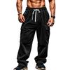 Pantaloni Cargo da Uomo Design Classico Multi Tasche con Patta Pantaloni Cargo Casual da Uomo Techwear Coulisse Pantaloni Baggy Hiphop da Uomo Per Autunno Estate