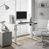 Standing Desk, Height-Adjustable, 120x60x72-116cm, White