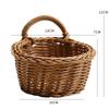Wall Hanging Basket Boho Style Hand-Woven Hanging Storage Baskets Kitchen Ginger Garlic Scallion Egg Fruit Storage Box