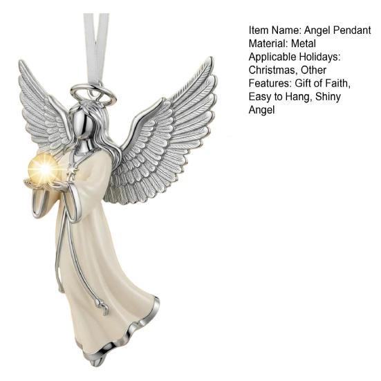 Yousheng Heavenly Angel Ornament Guardian Angel Hanging Decoration Miniature Angel Pendant for Christmas Tree Home Festive Decor Xmas Gift