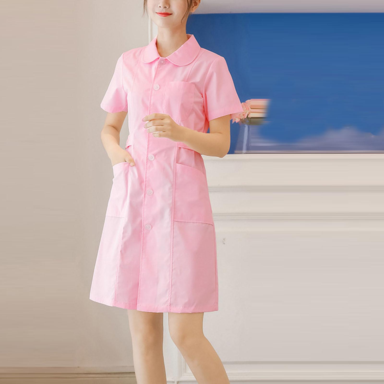 

Женские модные платья с коротким рукавом и кукольным вырезом, однотонные платья M розовый