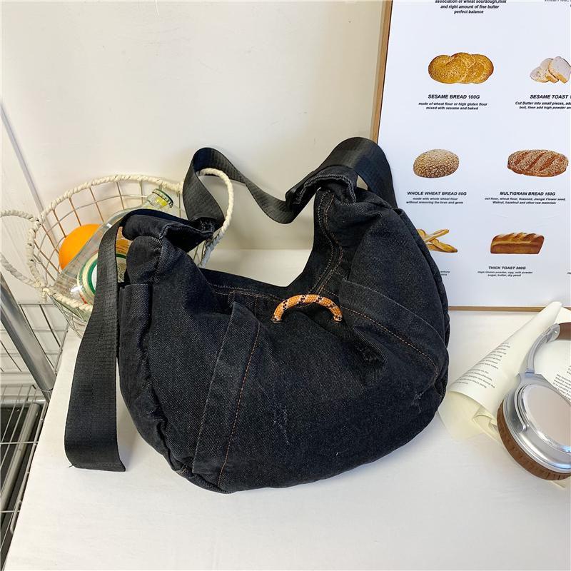 Large Capacity Denim Bag Women's Shoulder Crossbody Bag