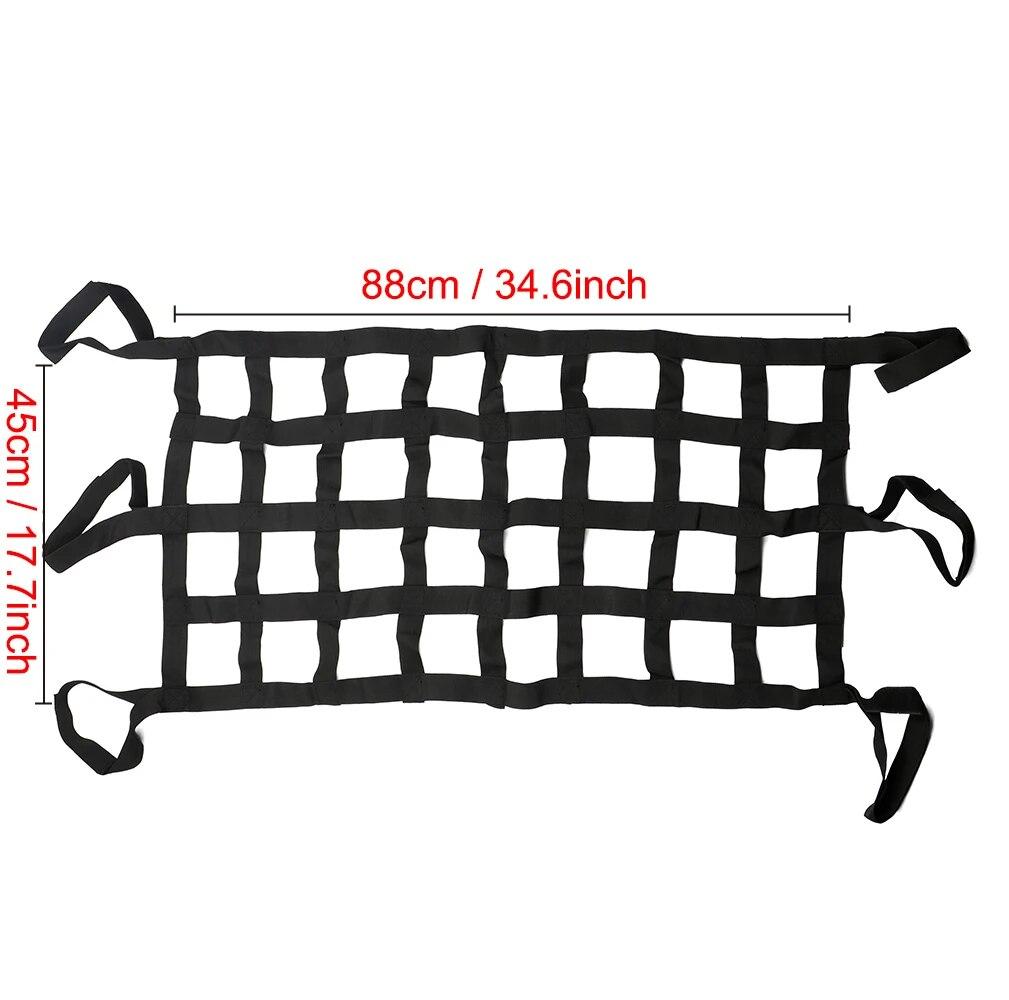 Car Roof Storage Net Retrofit Accessories Multifunction For Jeep Wrangler Tail Box Net Mesh Cargo Net