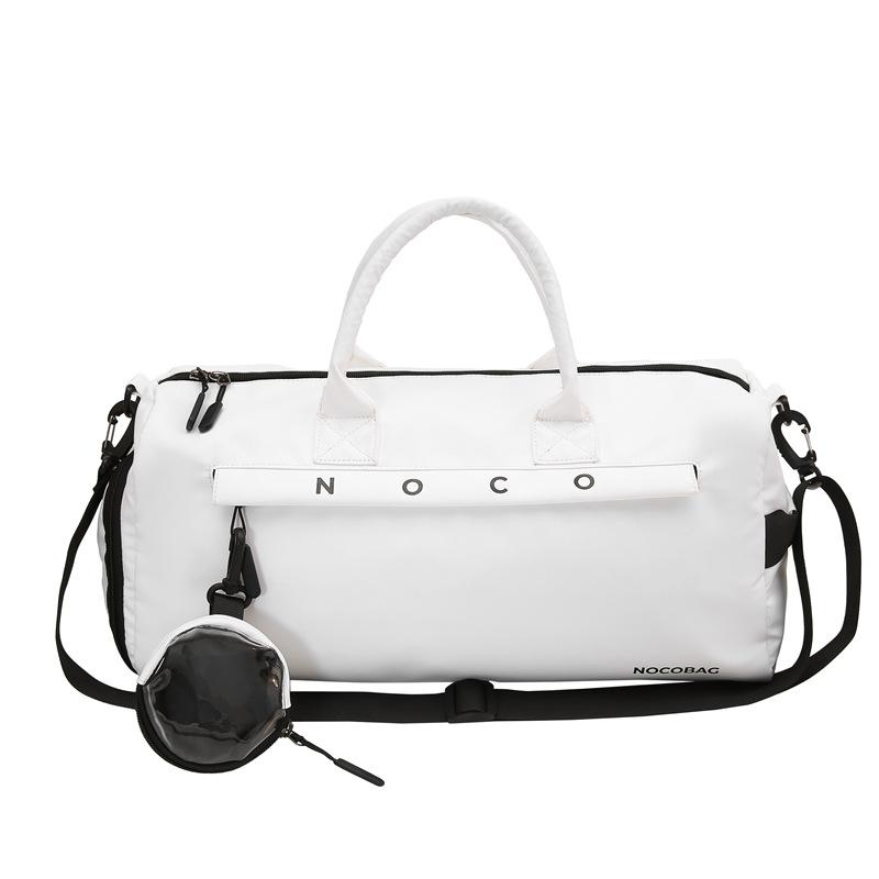 

Couple Model for Going Out Large Capacity Portable Travel Bag Dry Wet Separation Sports Yoga Gym Bag Belt Shoe Bin With small bag